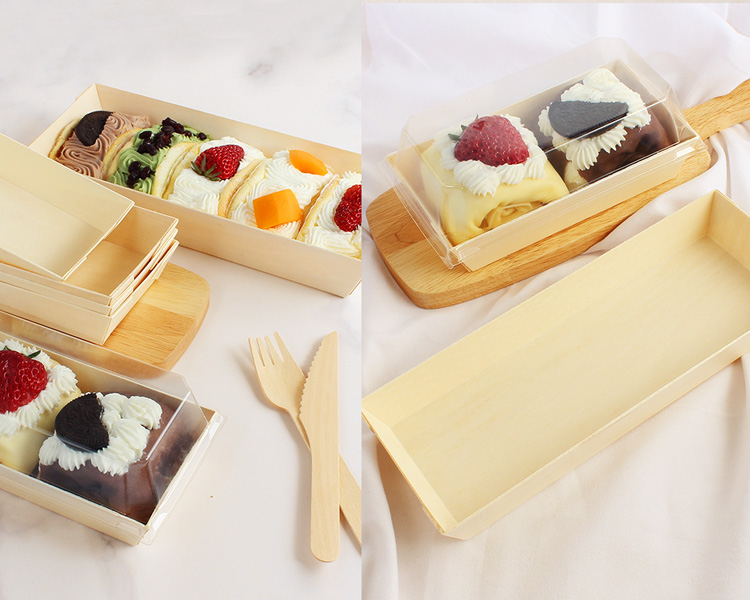 wooden food packaging box, charcuterie box, wood baking pan, wooden ...